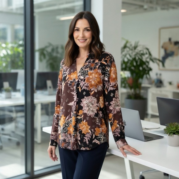 Maurices Tops - Maurices Floral Print Top Sz XL